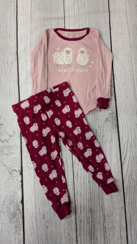 Wonder Nation Lamb Pajama Set - 18mo