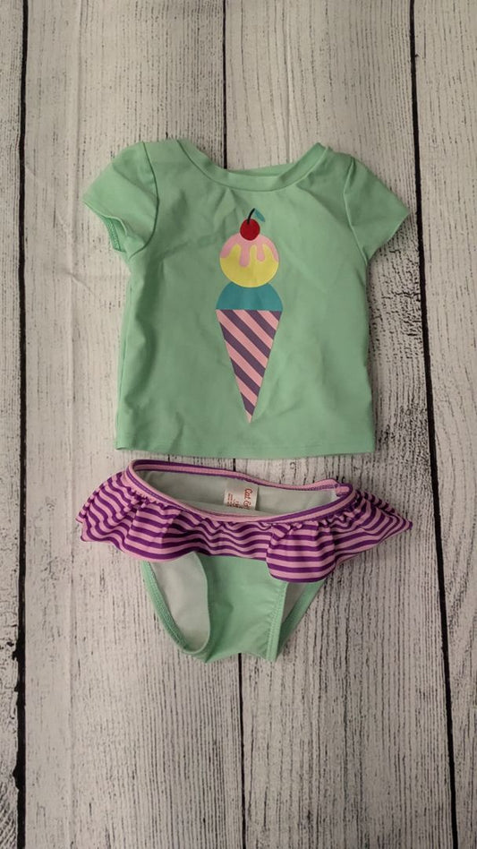 Cat & Jack Ice Cream Swimsuit - 12mo