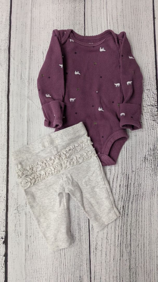 Carters Polar Bear Outfit - NB