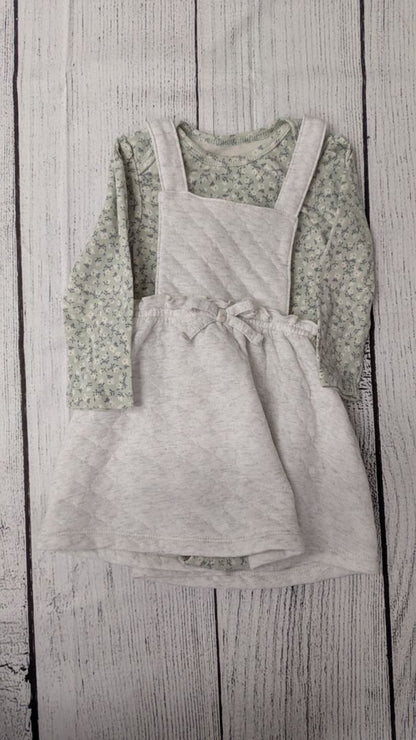 Carters Floral Long Sleeve & Dress - 12mo