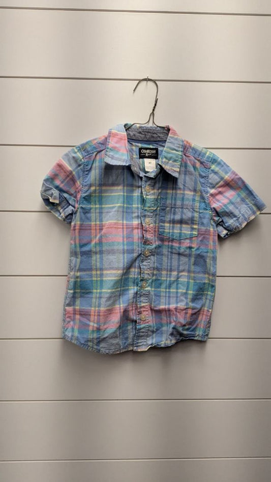 Oshkosh Flannel Short Sleeve - 4t