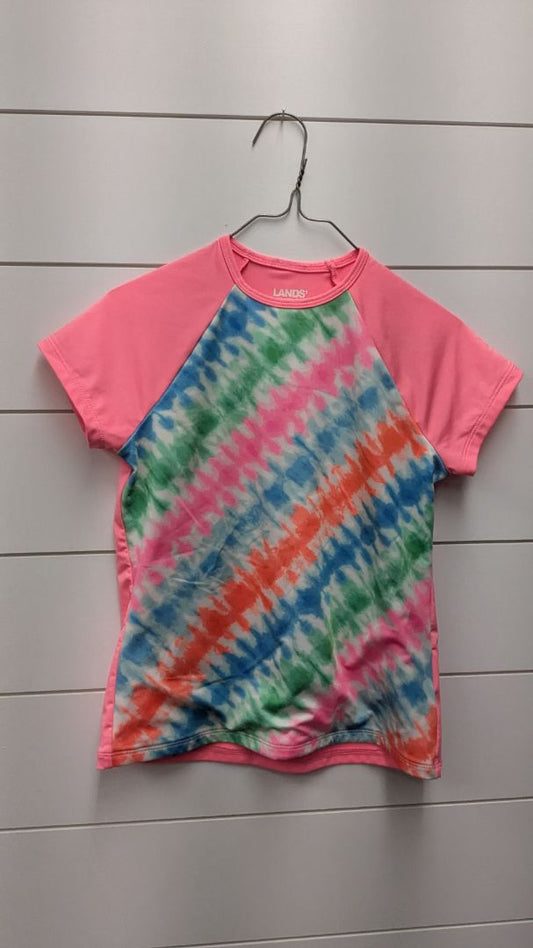 LANDS END Tye-Dye Short Sleeve - 8
