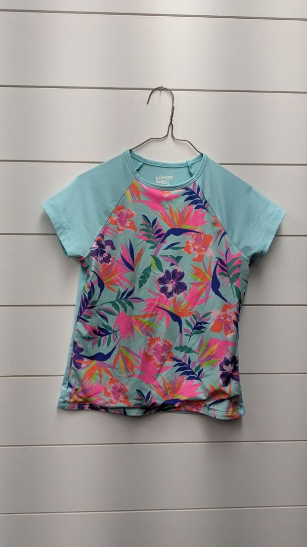 LANDS END Hawaiian Short Sleeve - 8