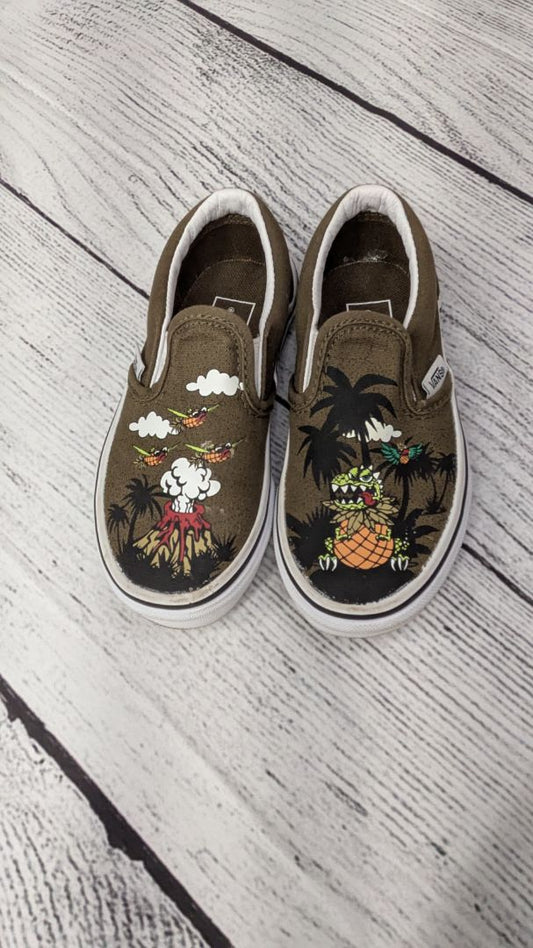 Vans Dinosaur Slip-on's - 10.5