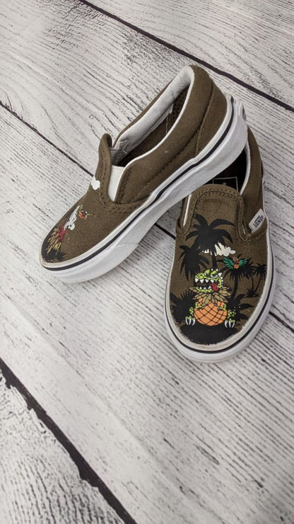 Vans Dinosaur Slip-on's - 10.5