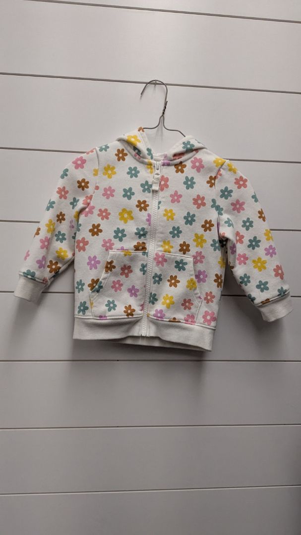 Cat & Jack Floral Zip-Up Hoodie - 18mo