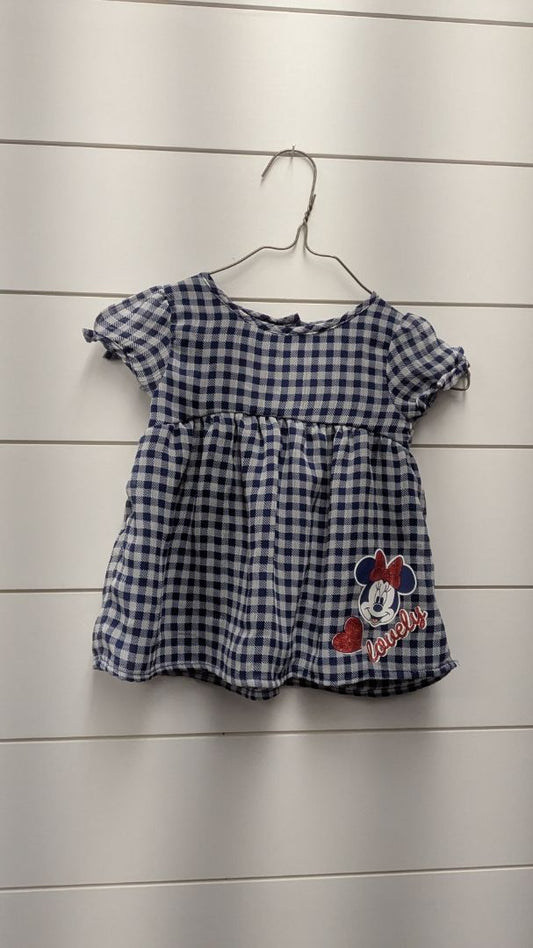 Disney Baby Plaid Minnie Mouse Dress - 18mo