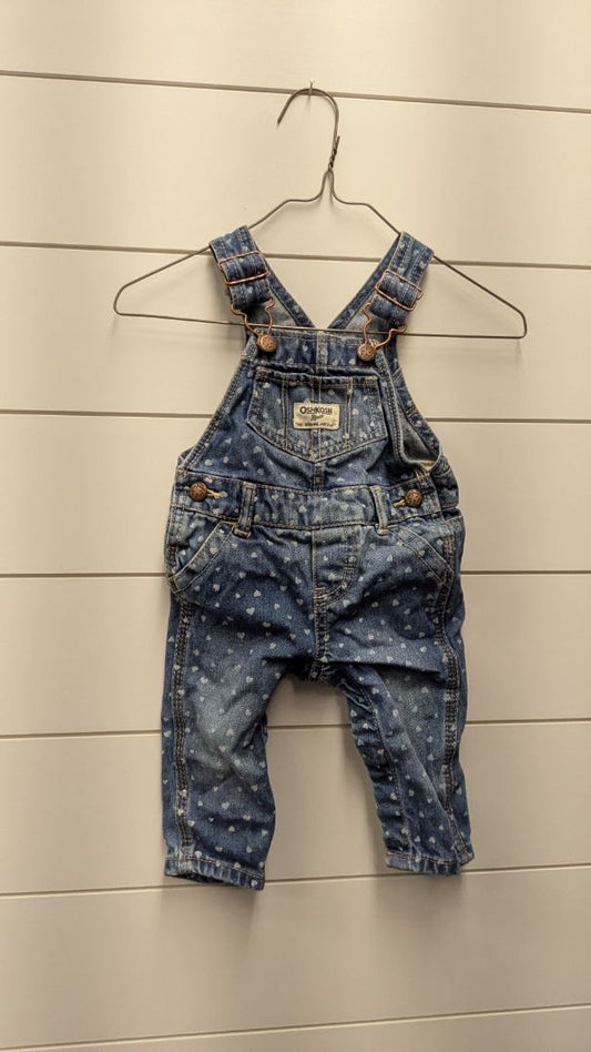 Oshkosh Polka Dot Overalls - 6mo