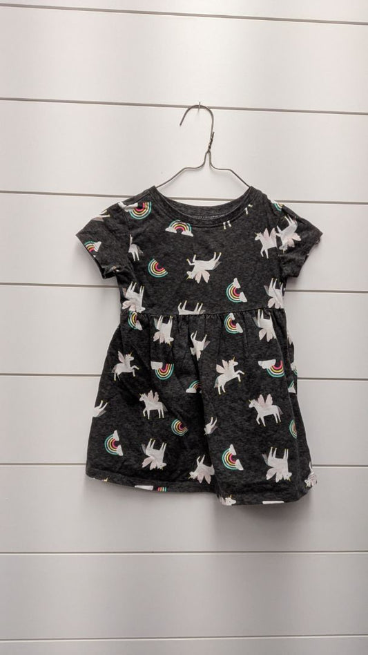 Old Navy Unicorn Short Sleeve Dress - 24mo