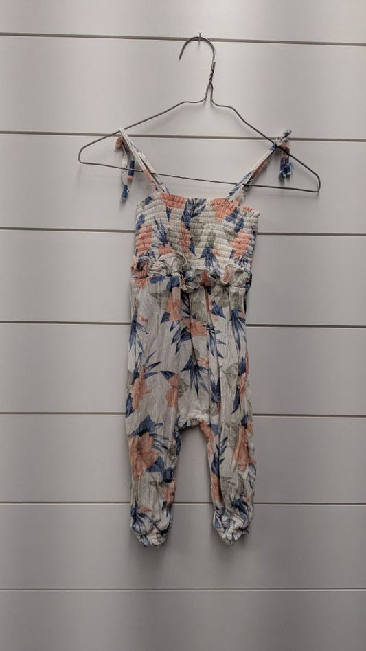 JESSICA SIMPSON Floral Tank Romper - 18mo