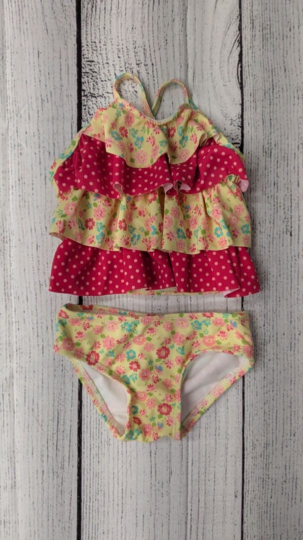 CIRCO Floral Ruffle Swimsuit - 9mo
