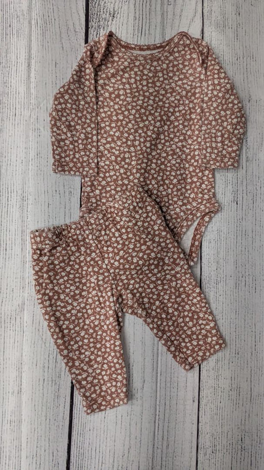 Carters Floral Outfit - 3mo