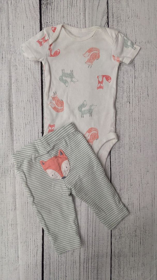 Carters Fox Outfit - 3mo