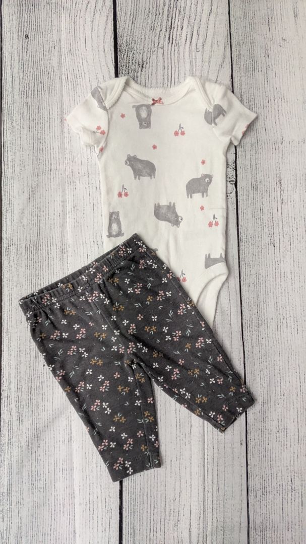 Carters Bear Outfit - 3mo