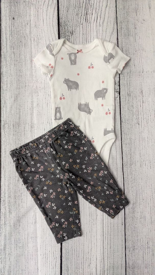 Carters Bear Outfit - 3mo