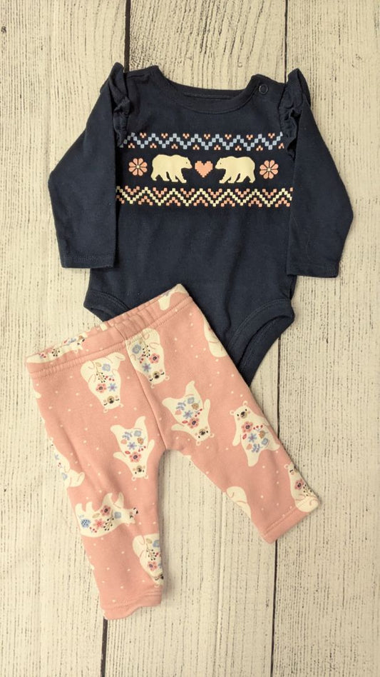 Garanimals Polar Bear Outfit - 3mo