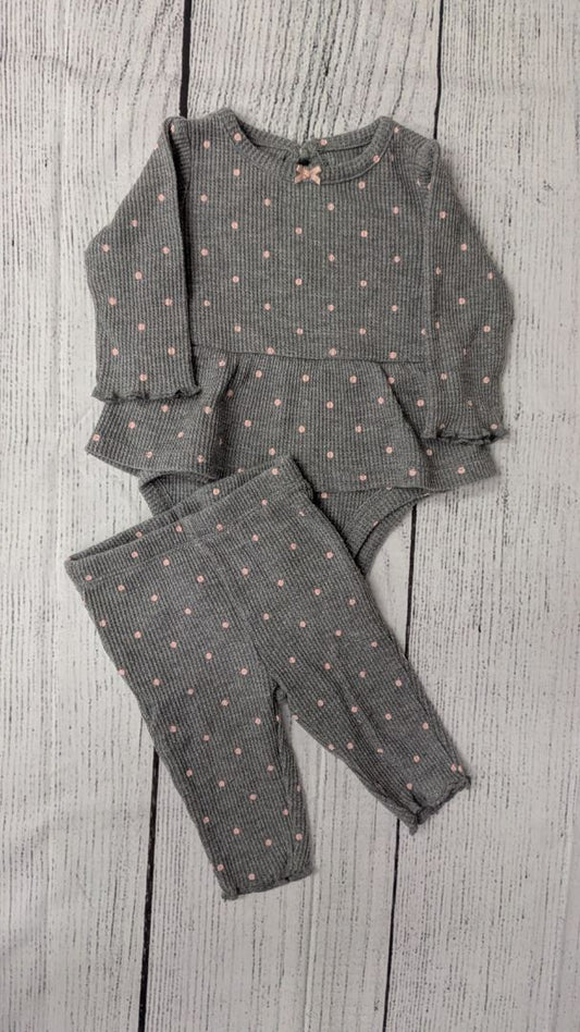 Carters Polka Dot Outfit - 3mo
