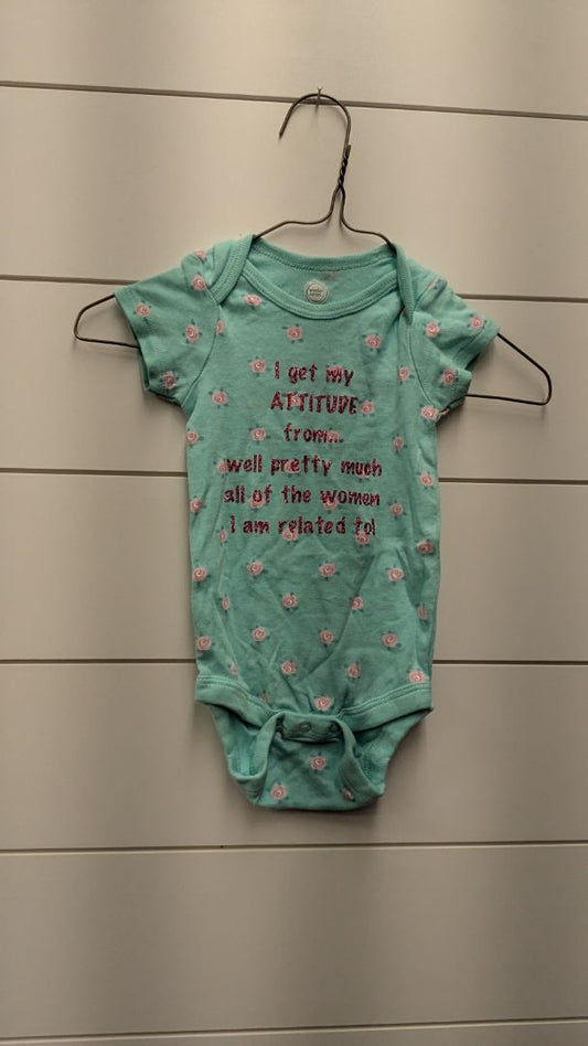 Wonder Nation Floral Attitude Short Sleeve - 9mo