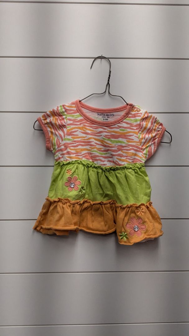 Buster Brown Ruffle Flower Short Sleeve - 9mo