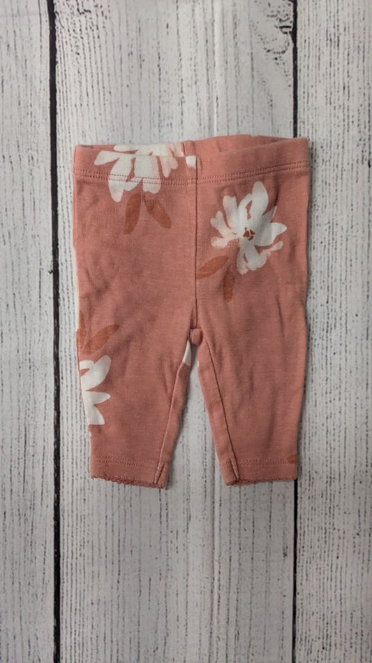 Carters Floral Leggings - NB