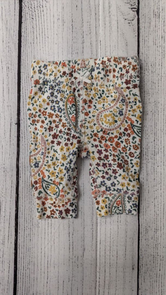 Carters Floral Leggings - NB