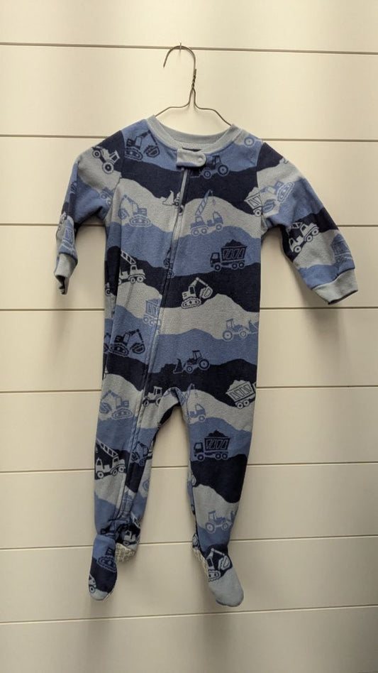 Carters Dump Truck Fleece Pajamas - 18mo