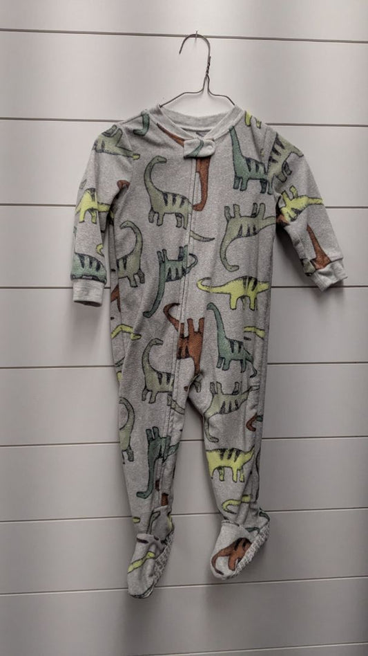 Carters Fleece Dinosaur Pajamas - 18mo