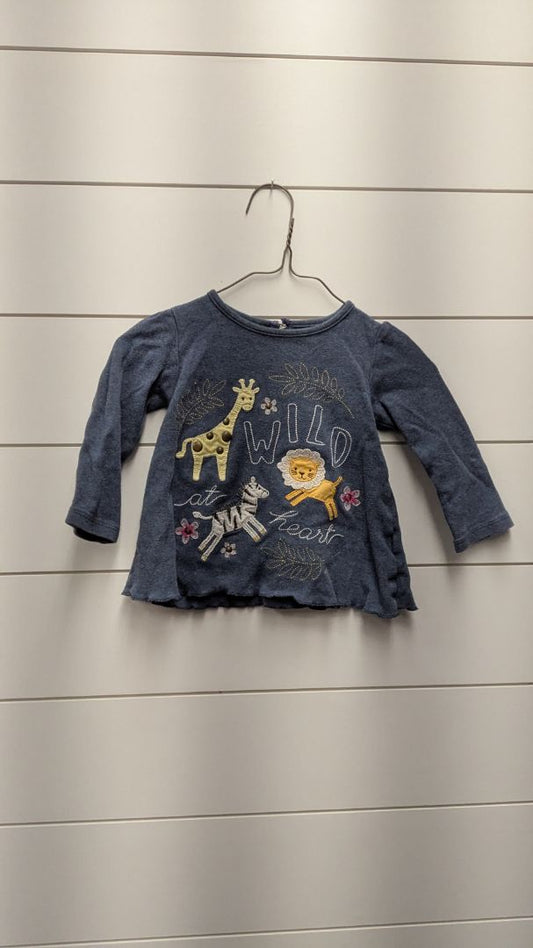 MUD PIE Zoo Animal Long Sleeve - 18mo