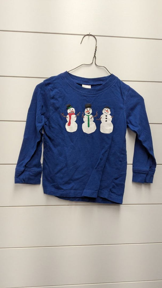 Gymboree Snowman Long Sleeve - 24mo