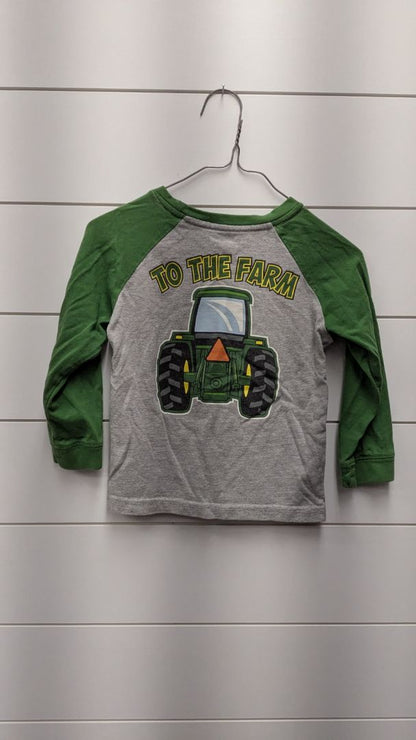 John Deere Tractor Long Sleeve - 2t