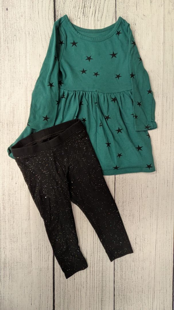 Cat & Jack Star Dress Outfit - 18mo