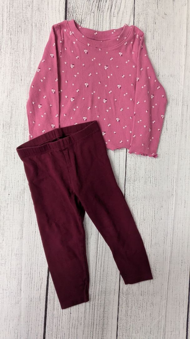 Cat & Jack Floral Outfit - 18mo