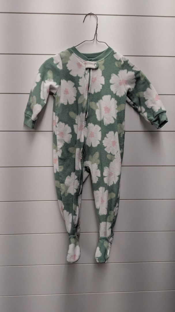 Carters Fleece Floral Pajamas - 18mo