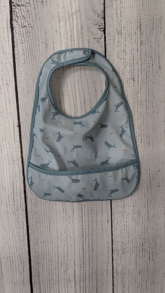 Cloud Island Whale Bib - 6mo+