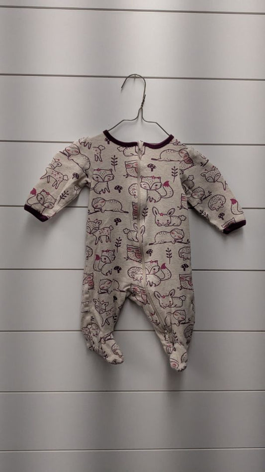 Wonder Nation Animal Pajamas - 3mo