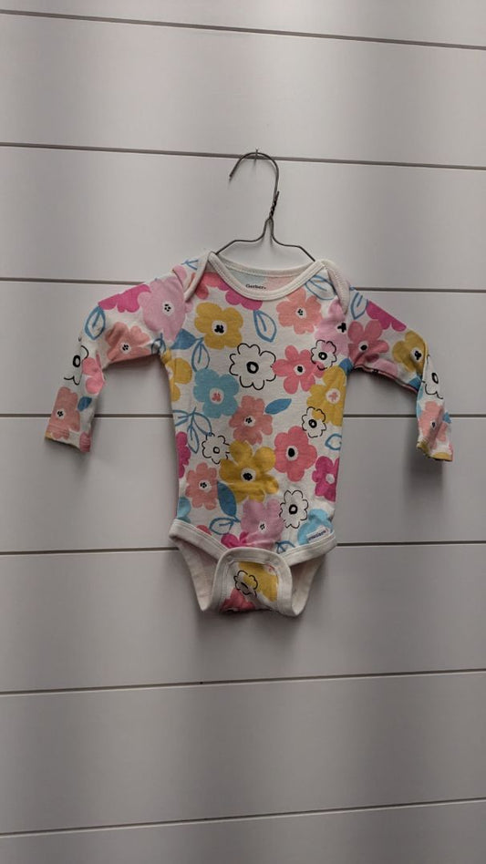 Gerber Floral Long Sleeve - 3mo