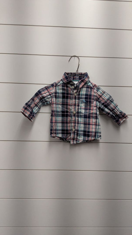 Carters Long Sleeve Flannel - 3mo