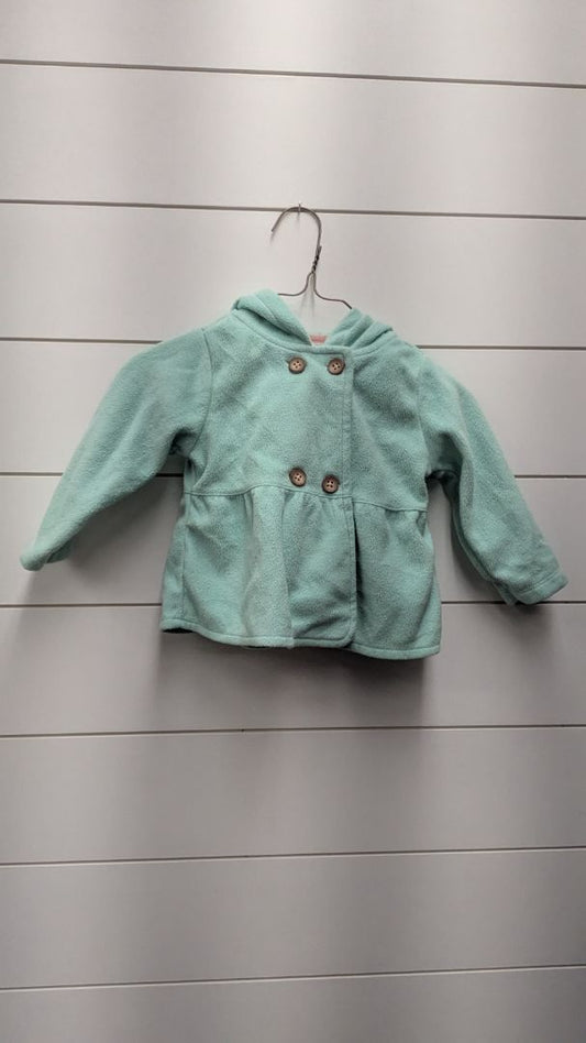 Carters Button-Up Fleece Jacket - 12mo