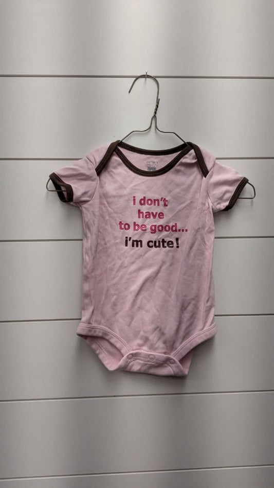 Carters "I'm Cute" Short Sleeve - 6mo