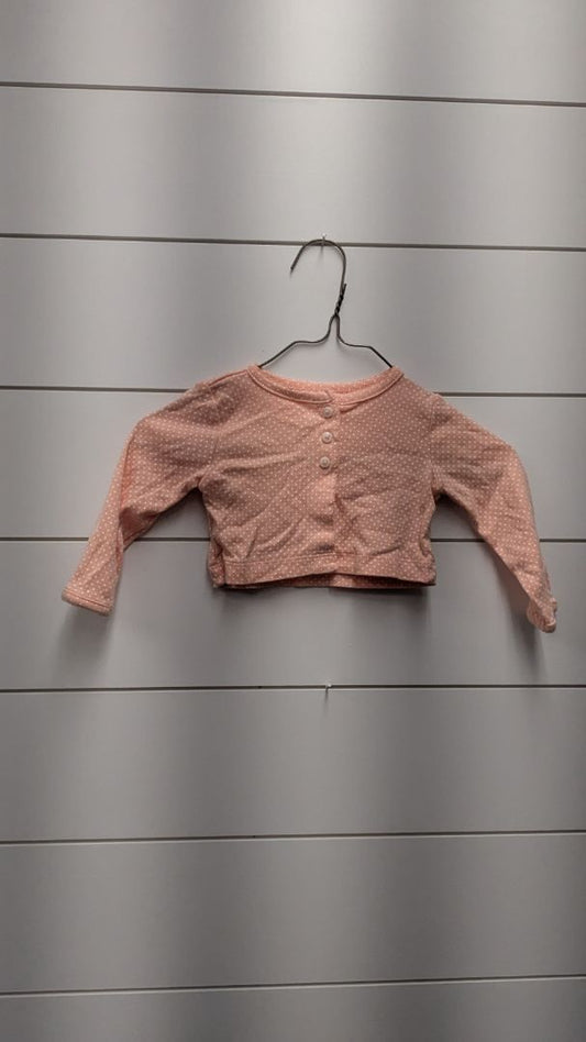 Carters Button-Up Polka Dot Long Sleeve - 6mo