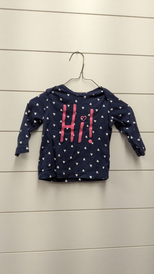 Carters "Hi!" Long Sleeve - 12mo