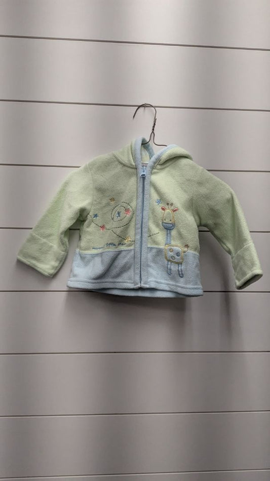 Carters Fleece Giraffe Zip-Up Sweatshirt - 6mo