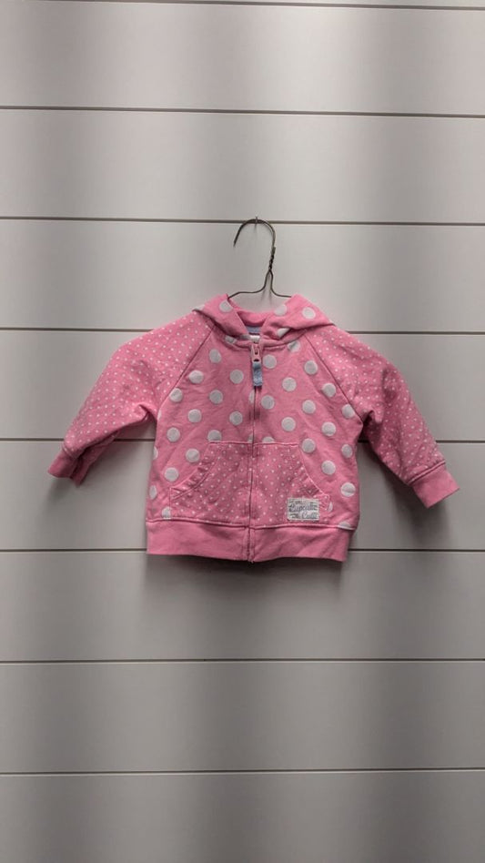 Carters Polka Dot Zip-Up Jacket - 6mo