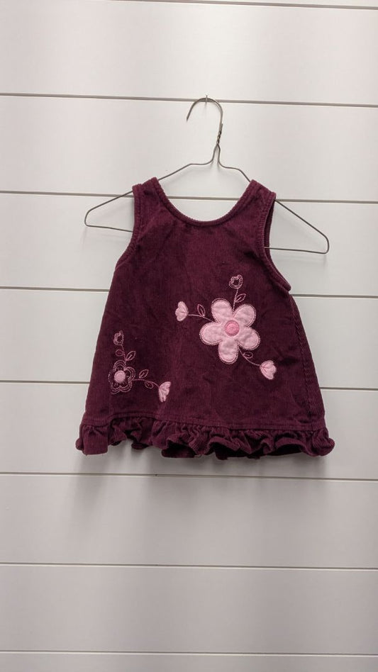 Corduroy Flower Dress - 6mo