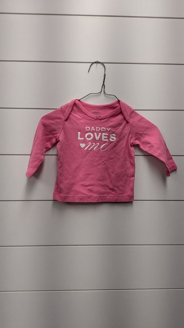 Carters Daddy Loves Me Long Sleeve - 6mo