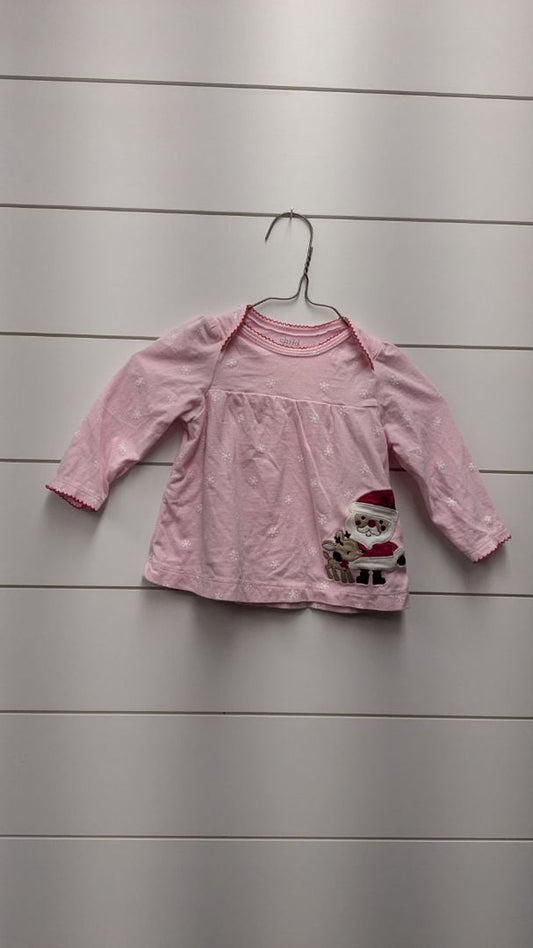 Carters Santa Long Sleeve - 9mo