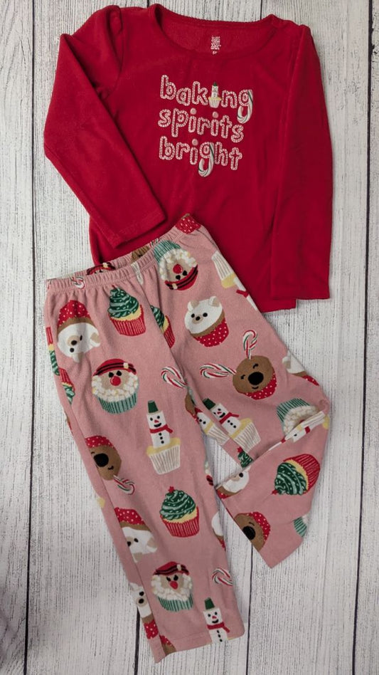 Carters Fleece Christmas Pajama Set - 5t