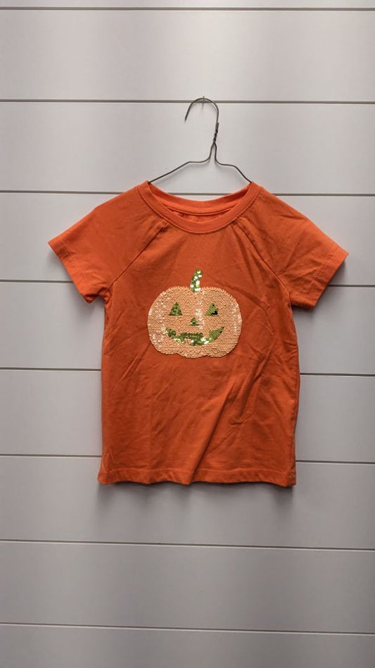 Cat & Jack Sequin Pumpkin Short Sleeve - 5t
