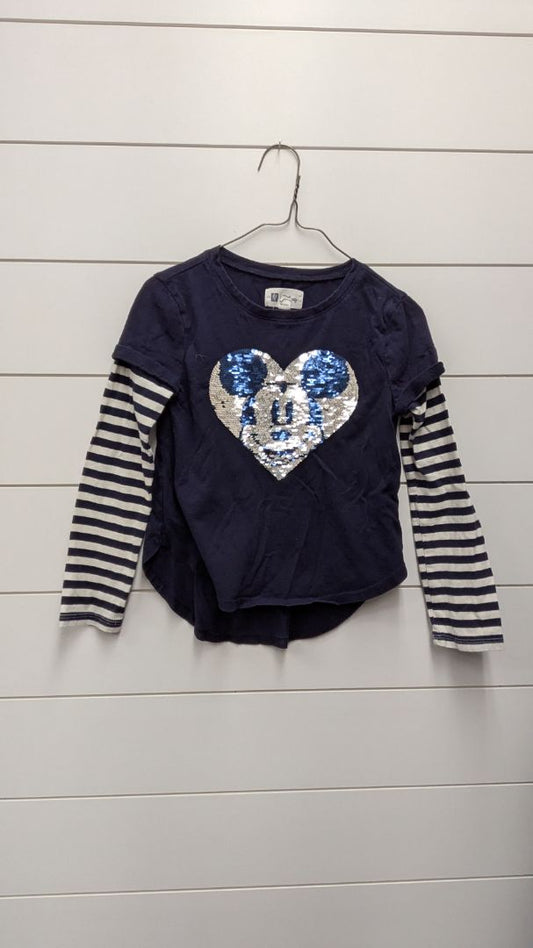 Gap Sequin Mickey Mouse Long Sleeve - 5t