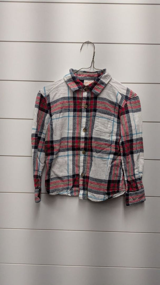 Jumping Beans Long Sleeve Flannel - 4t